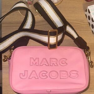 Marc Jacobs Pink Crossbody Bag with Gold Accents